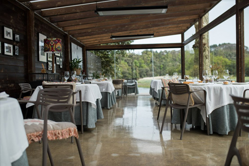 comedor terraza acristalada